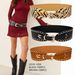 Girl Millennial Subculture Retro Punk Bohemian Rivet Stitching Alloy Belt Waist Seal_viptrois.com