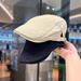 2025 Reversible For Women Korean Version Simple Fashion Beret British Style Forward Casual Versatile Hat_viptrois.com