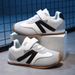 Mother & Kids Boys Sports Shoes Autumn And Winter Leather Children's Running Shoes For Middle And Large Children's Forrest Gump Shoes For Girls_viptrois.com