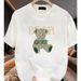Men's Clothing Short Sleeved T Shirt Simple Half Sleeved Top Loose Casual T Shirt_viptrois.com