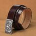 Men's Belts Men's Belt TPU Inner Buckle Trouser Belt Punched Belt Trendy Smooth Buckle Trouser Belt Men_viptrois.com