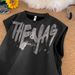 Men's Clothing Street Graffiti Suede Vest Trendy Fitness Sports Waistcoat Loose Large Size Sleeveless T Shirt_viptrois.com
