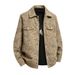Men's Clothing Fashion Lapel Printed Corduroy Jacket_viptrois.com