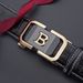 Men's Belts New Letter Alloy Automatic Buckle Belt Casual All Match Business First Layer Genuine Leather Men's Belt High Grade Belt_viptrois.com