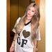 High Street American-style Leopard Summer Quick-dry Heart Print Short-sleeve New T-shirt For Men And Women_viptrois.com