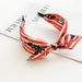 Halloween Skull Pumpkin Fabric Cross Wide Headband For Women Printed Ghost Festival Scrunchie_viptrois.com
