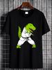 TRex Dinosaur Karate Drawstring Bags Gym Bag Hot Lightweight Fashion Breathable Comfortable Slightly Versatile Summer Unisex Streetwear Stretched_viptrois.com