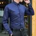 Men's Clothing Formal Slim Fit Long Sleeved Shirts For Men, Plus Size Men's White Shirts_viptrois.com