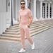 Men's Performance Two-Piece Set - Moisture-Wicking T-Shirt & Jogger Pants (S-XXXL) | Slim Fit Gym Essentials In 5 Colors (Black/Khaki/Olive)_viptrois.com