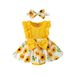 Mother Kids Summer Lace Stitching Flowers Full Print One Piece Five Color Romper Baby And Toddler Suit_viptrois.com