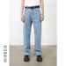 Men's Clothing Street Classic Washed Jeans New Trendy Brand Simple And Versatile Straight Trousers_viptrois.com