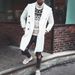 Loom Loom 2023 In Stock Independent Station Slim Woolen European And American Foreign Trade Color-Block Trench Coat Men's Jacket_viptrois.com