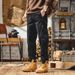 Men's Workwear Pants - Vintage Relaxed Fit Heavyweight Cotton Cargo Pants With Cuffed Ankle For Outdoor & Casual Wear_viptrois.com