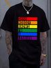 Shhh Nobody Knows I'm A Lesbian LGBTQ Gay Pride T-Shirt Flag Quote Rainbow Soft Designer Clothes Graphic Slightly Fashion Top For Everyday Wear_viptrois.com
