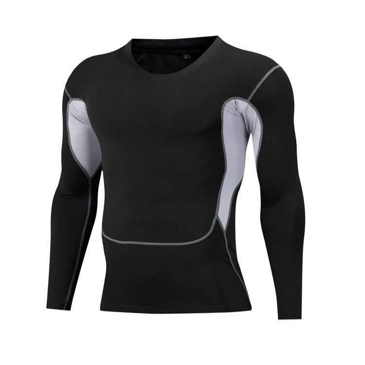 Men's clothing Sports tights men's basketball ball compression long sleeve training fitness clothing running basketball_viptrois.com