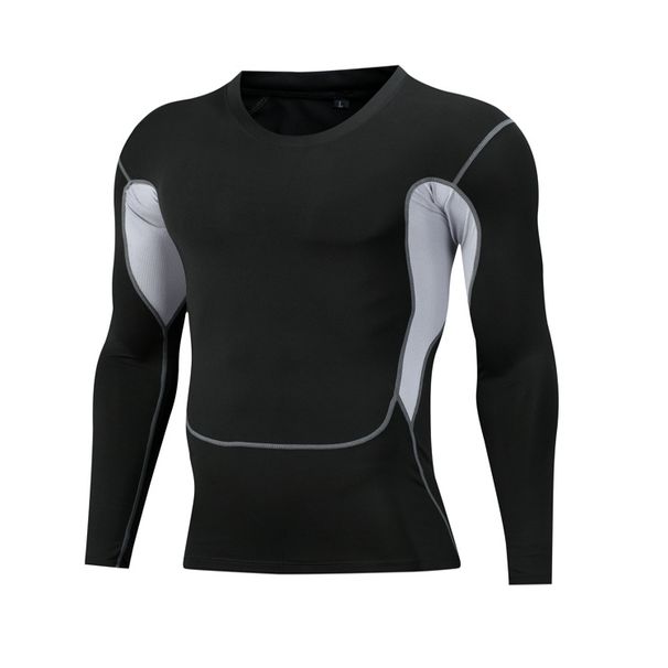 Men's clothing Sports tights men's basketball ball compression long sleeve training fitness clothing running basketball_viptrois.com