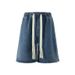 Trendy Brand Jeans Men's 2025 Summer New Loose Shorts High Street Trendy Teenagers Versatile Five Quarter Pants_viptrois.com