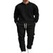 "Men's Textured Knit Sweater & Casual Jogger Set - European Minimalist Autumn Style (S-3XL)"_viptrois.com