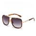 Trendy Large Frame Men's Metal Double Beam Toad Mirror, Thick Frame, Gray Lens, Sunglasses, Glasses_viptrois.com