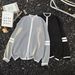Men's Color-Block Stand Collar Knit Jacket – Trendy Striped Zipper Sweater For Autumn & Winter_viptrois.com