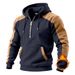 Tactical Grid Fleece Hoodie – Zip-Up Plush-Lined Men's Pullover (Winter-Ready With Utility Pockets)_viptrois.com