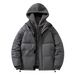 Fake Two-piece Cotton Clothes Men's Loose And Thickened Warm Fleece Jacket_viptrois.com