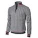 Men's Clothing New Spring And Autumn Supply Style Color Matching Zipper High Collar Men's Sweater_viptrois.com