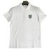 2025d Casual Turn-down Collar Polo Shirt For Men Black And White Check Badge European Style Trendy Brand Men's Short Sleeve_viptrois.com