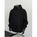 Oversized Hooded Sweatshirt For Men – Drop Shoulder & Colorblock Design (White, Heather Grey, Charcoal, Black)_viptrois.com