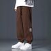 Men's Corduroy Cargo Pants – Relaxed Fit Multi-Pocket Streetwear Trousers With Adjustable Drawstring (Army Green, Light Grey, More)_viptrois.com