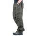 Men's Multi-Pocket Cargo Pants – Rugged Cotton Workwear With 6/8 Utility Pockets & Relaxed Fit_viptrois.com