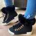 European and American Winter Short Barrel Long Hair Mouth Leather Snow Boots Women's Independent Station Foreign Trade Large Size Fleece-Lined Thicken_viptrois.com