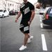Men's Casual 2-Piece Set - Breathable Gym T-Shirt & Athletic Shorts For Summer Workouts And Street Style_viptrois.com