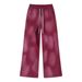 Streetwear Distressed Flared Pants – Vintage Washed Cotton Fleece-Lined Pants With Micro-Bell Hem (Unisex, S-XXL, Acid Wash Colors)_viptrois.com