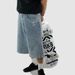 Men's Clothing Trendy Handcuffs Embroidered Cropped Jeans Loose Straight Casual Skateboard Pants_viptrois.com