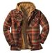 Europe And The United States Hot-selling Men's Clothing, Europe And The United States Classic Plaid Printing Cotton-padded Coat, Large Size Hooded Shi_viptrois.com