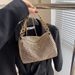 Chain Bag For Women Summer 2022 New Trendy Korean Version Bright Diamond Cylindrical Bag Full Of Diamonds Fashion Casual Shoulder Crossbody Bag_viptrois.com