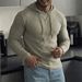 Men's Slim-Fit Workout Hoodie – Muscle Compression Long Sleeve Gym Shirt (Lightweight, Stretch Fabric, M-Xxxl, Grey/Black/Navy/Green)_viptrois.com
