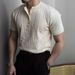 Men's Clothing Men's Short Sleeve T Shirt Fashion Summer Thin Slim Half Sleeve Knitted Bottoming Top_viptrois.com