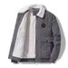 Pure Autumn Winter Fleece-Lined Thickened Men's Loose Casual Workwear Corduroy Jacket For Young And Middle-Aged Men 2023 New_viptrois.com