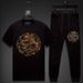 Men's Clothing handsome men's clothing for summer hot diamond dragon tide brand round neck short sleeved T shirt for men ice silk large size men_viptrois.com