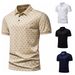 2023 Summer New Style Turn-Down Collar European Size Casual Men's Short-Sleeve Polo Shirt T-Shirt_viptrois.com
