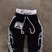 Men's Clothing Street Style Unisex Double Waist Design Loose Large Size Three Dimensional Printed Casual Pants_viptrois.com