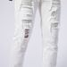 Men's Clothing Elastic Hot Diamond White Jeans Men Ripped Patch Slim Fit Skinny Tight Pants Men_viptrois.com