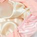 Women's double layer silk sleeping hat double sided wearable satin headscarf hat bow tie pullover hat enlarged_viptrois.com