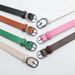 2024 Summer New Elliptical Japanese Button Dress Women's Fashion Simple Versatile Jeans Belt Women_viptrois.com
