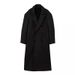 Autumn Winter Wool Men Double Layer Trench Coat Mid-Length Over-the-Knee Korean Style High-End Cashmere Woolen Jacket_viptrois.com