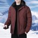 Winter Cotton Clothes Men's Plus Cotton Thickened Warm Cotton Clothes Men's Removable Hat Bread Clothes Jacket_viptrois.com