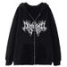 2022 Dark Skull Skeleton Unisex Hoodie Gothic Couple Harajuku Oversized Zipper Sweatshirt_viptrois.com
