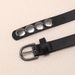 Women's Belts rivet punk belt retro genuine leather women's extended double circle thin belt belt cross-border hot sale_viptrois.com